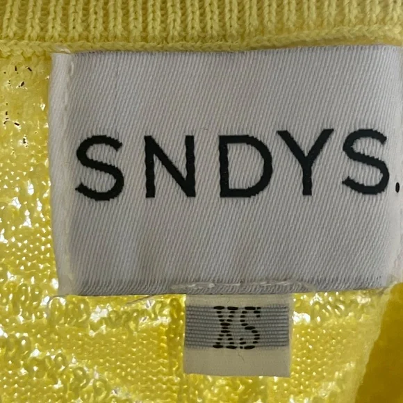 Revolve SNDYS yellow knit pencil skirt - Picture 4 of 5